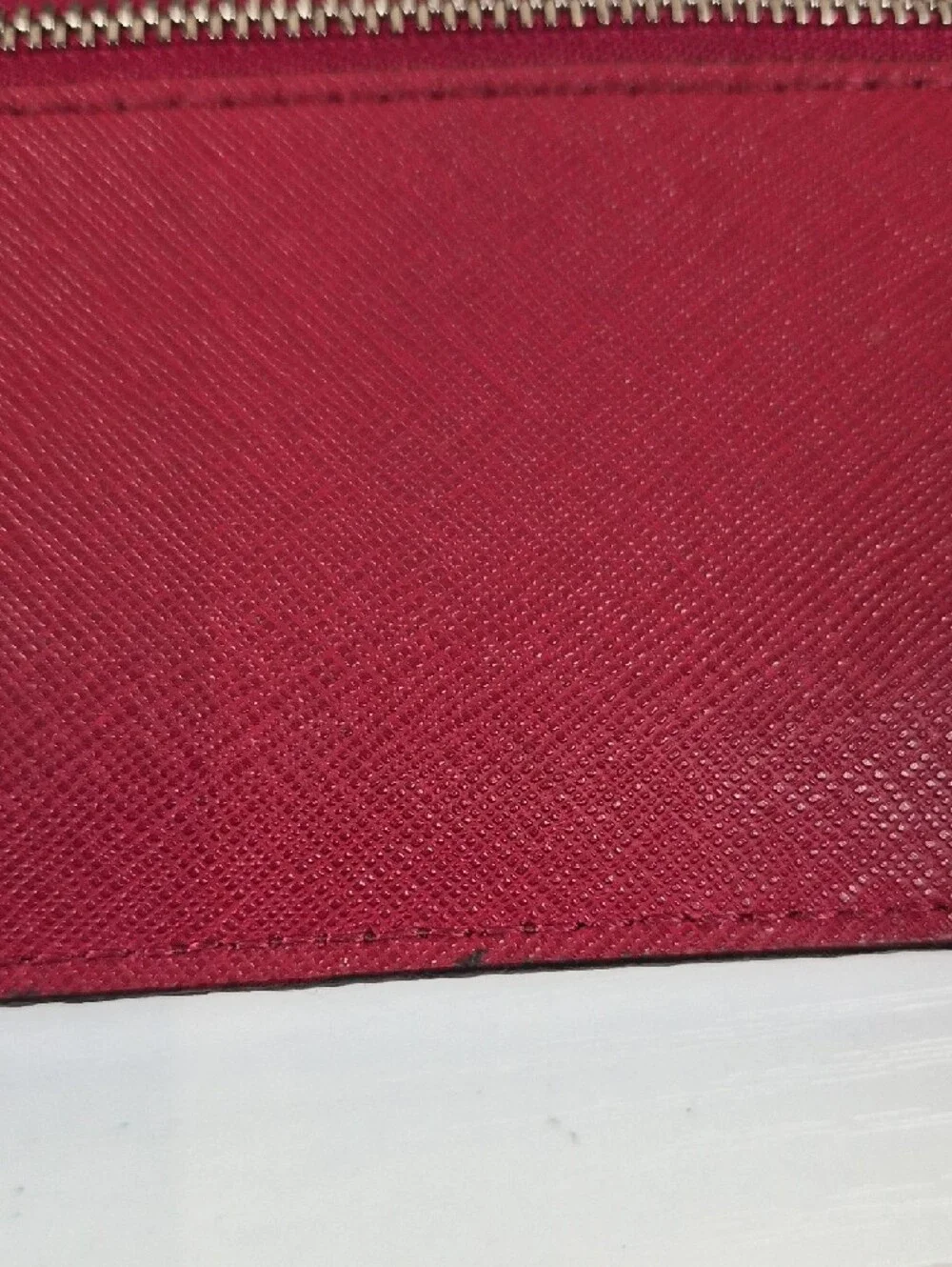 Michael Kors Wine Red Saffiano Leather Wallet